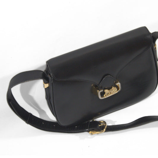 Celine Box Bag «Horse Carriage» i sort skinn