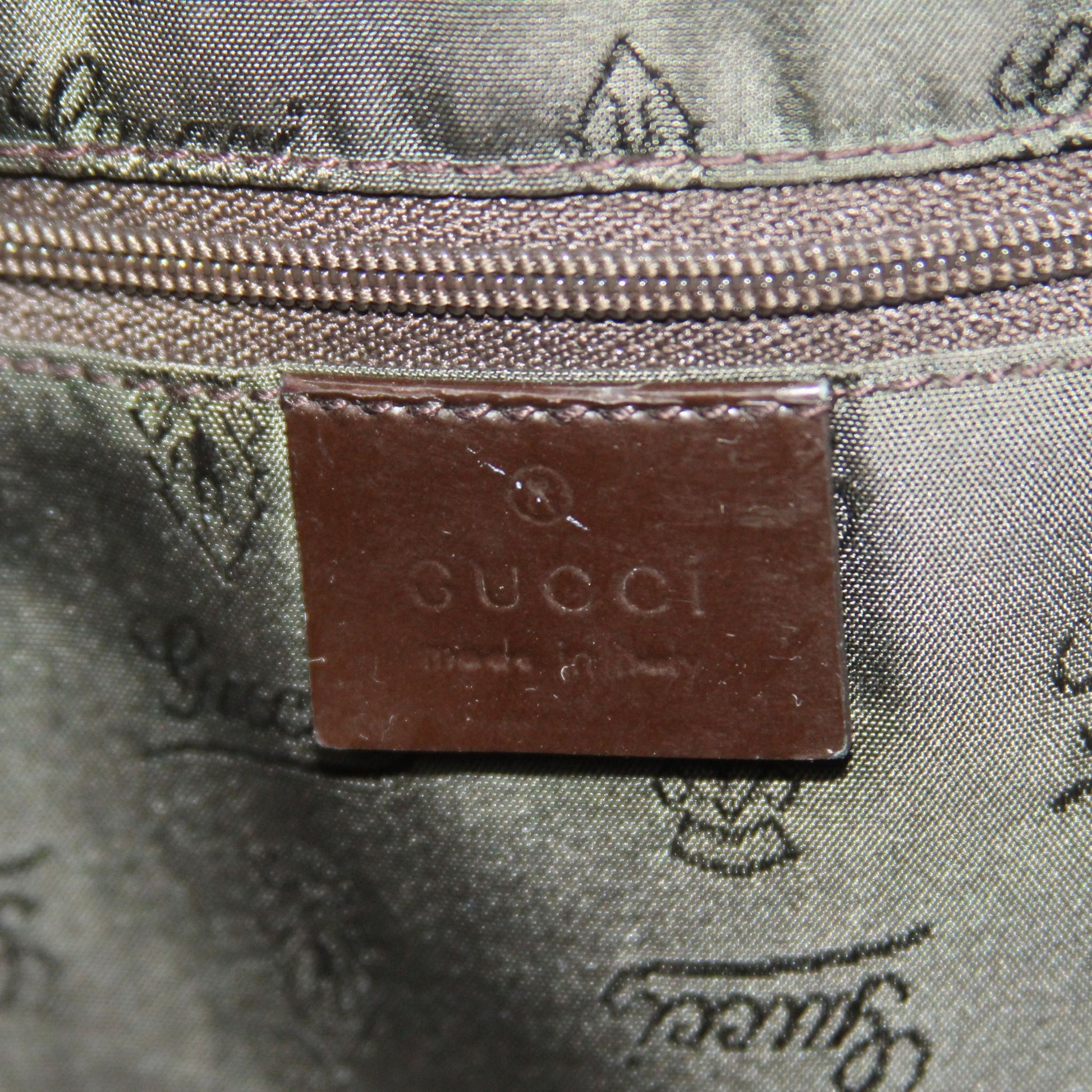 Vintage Gucci Jolie Web tote i GG canvas med web-bånd og charms – bilde 16