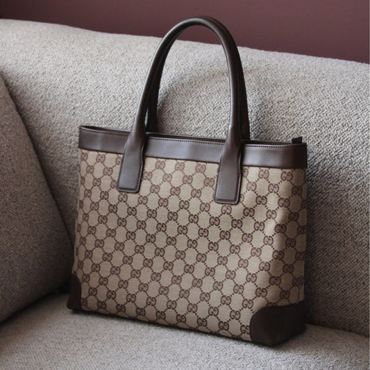 Gucci GG Canvas Tote Bag Vintage