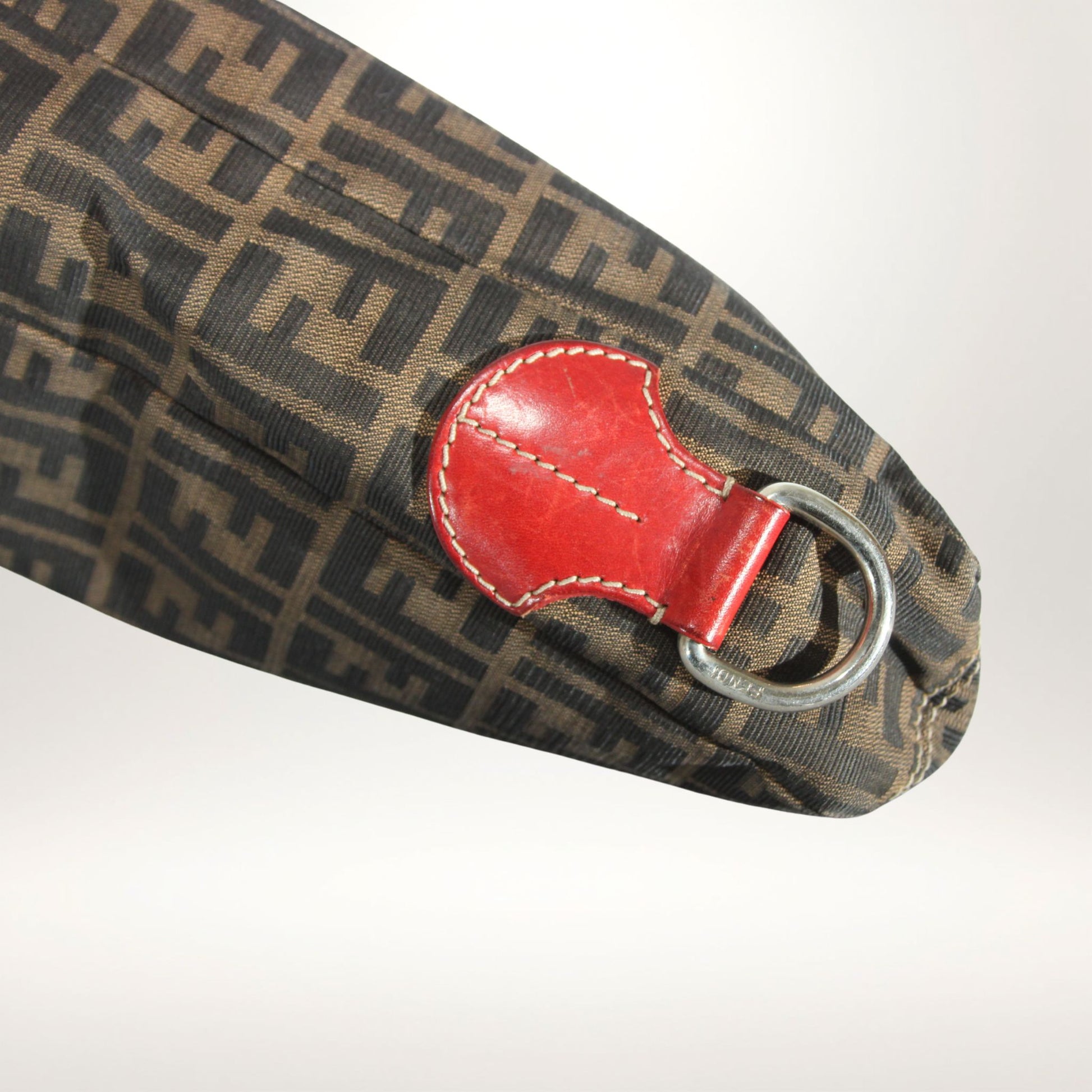 Vintage Fendi Zucca mini tote i brun FF-canvas – bilde 12