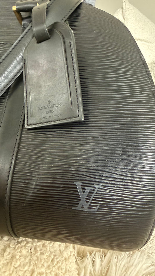 Vintage Louis Vuitton Solferino 45 Boston bag i sort Epi-skinn – bilde 3