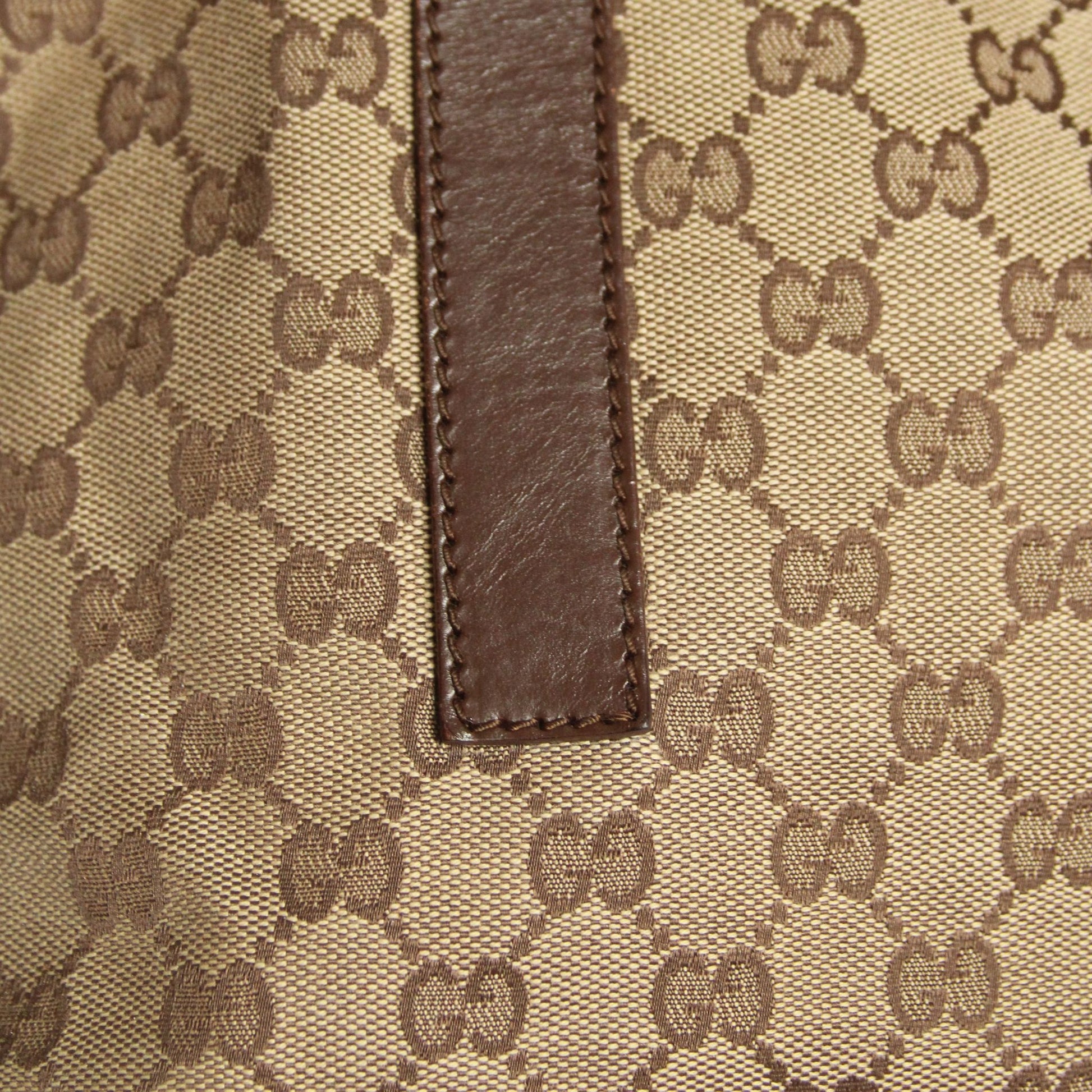 Vintage Gucci GG Canvas tote i beige monogram med skinnstropper – bilde 17