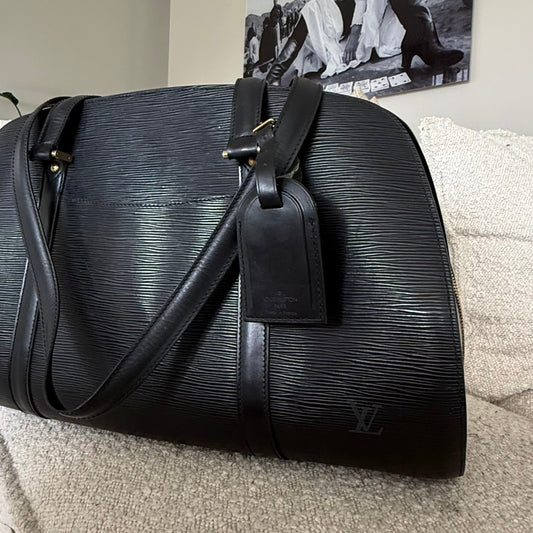 LOUIS VUITTON Epi Solferino 45 Boston Bag Svart M42862 Made in France