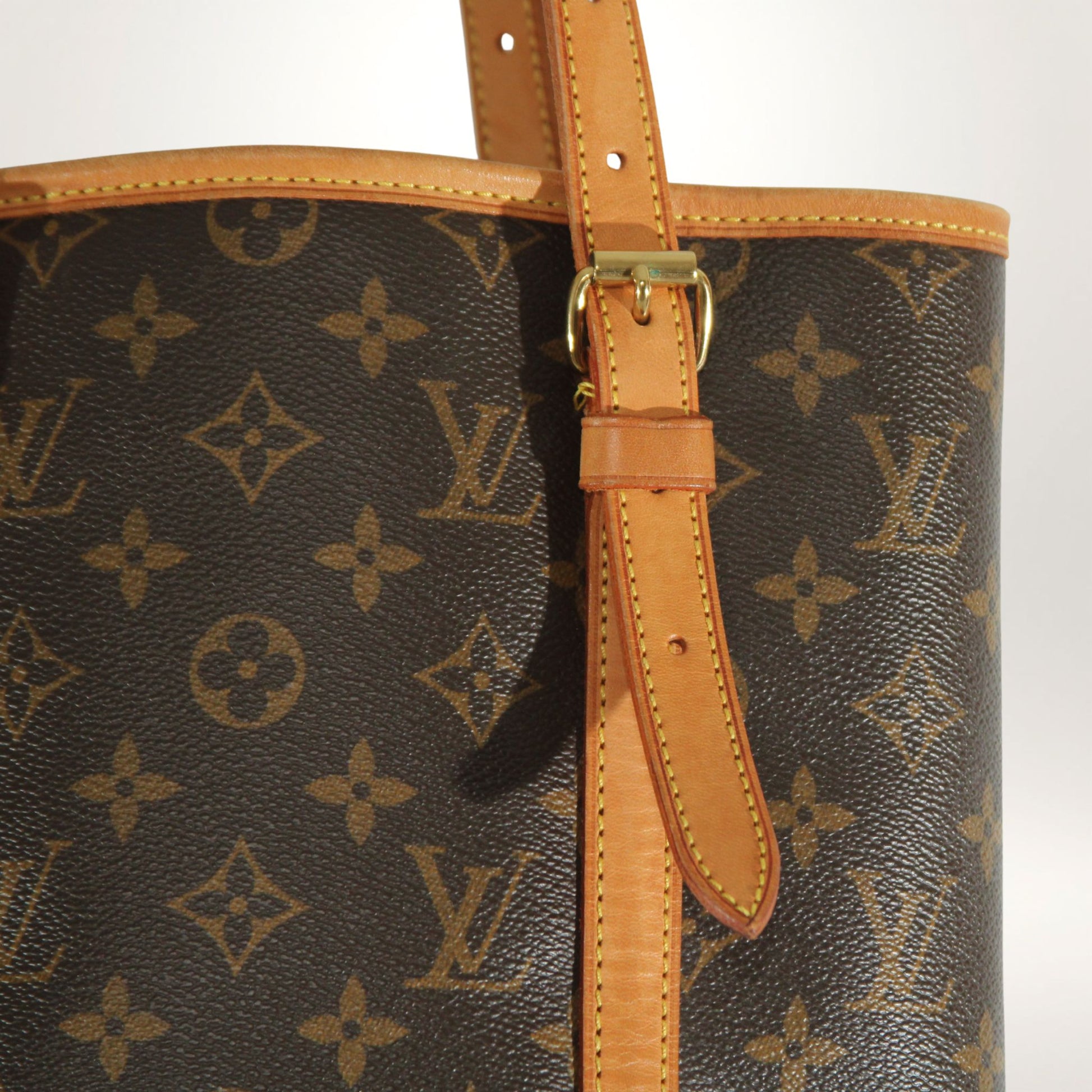 Vintage Louis Vuitton Bucket GM bøtteveske i Monogram canvas, autentisert – bilde 15