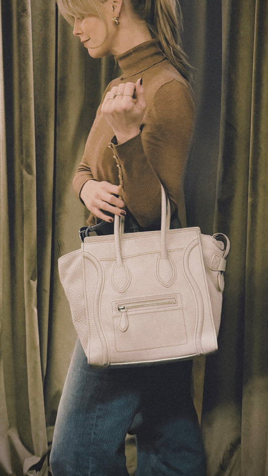 Vintage Celine Luggage håndveske i ekte skinn fra Phoebe Philo-perioden – bilde 2