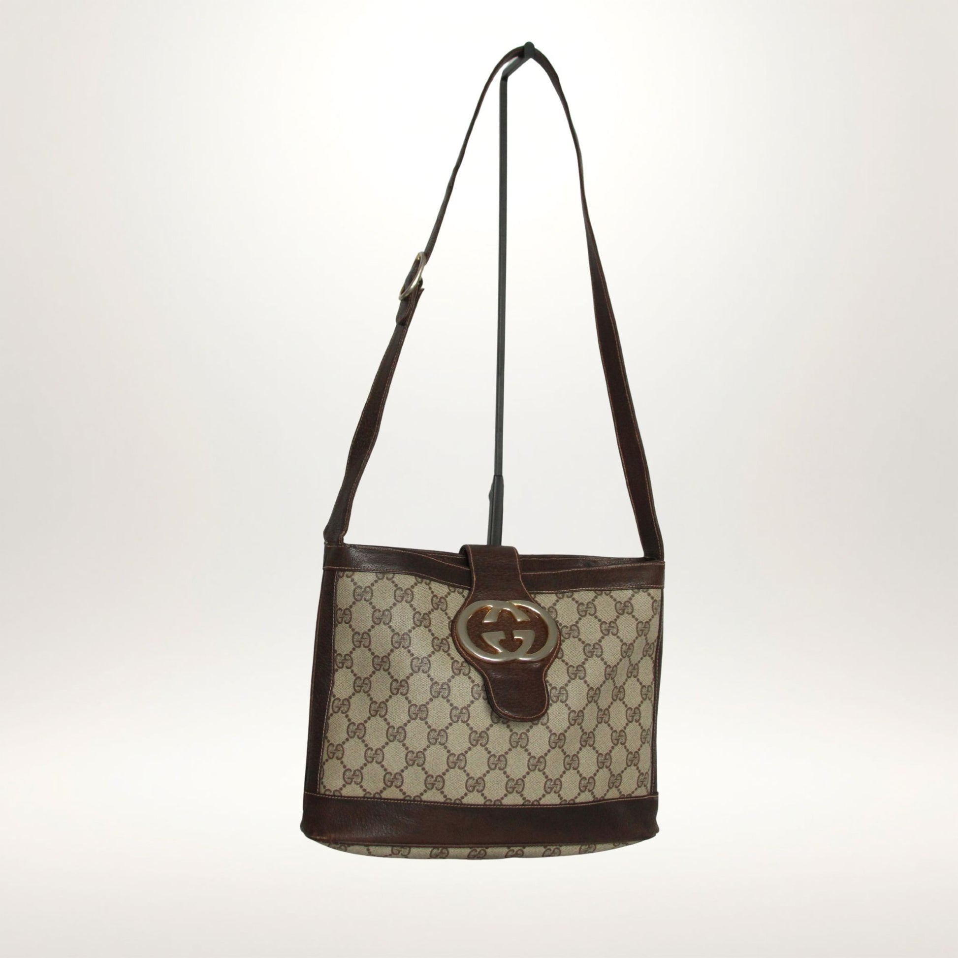 Vintage Gucci Interlocking GG crossbody fra 1970-tallet – bilde 7